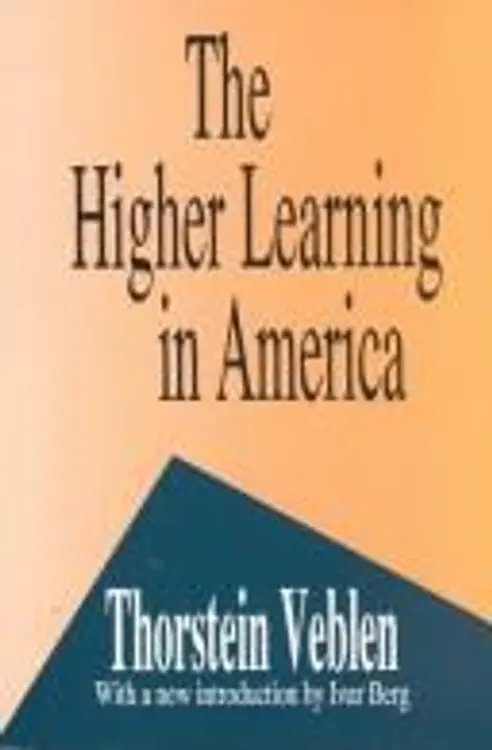 The higher learning in America cover