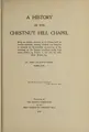 Cover image for A history of the Chestnut Hill Chapel