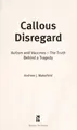 Cover image for Callous disregard