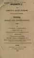 Cover image for Primitiæ; or, Essays and poems, on various subjects, religious, moral and entertaining.