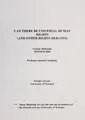 Cover image for Can there be universal human rights (and other rights debates)