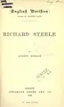 Cover image for Richard Steele.