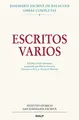 Cover image for Escritos varios . Edición crítico-histórica
