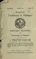 Cover image for Military training at University of Alabama