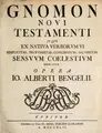 Cover image for Gnomon Novi Testamenti