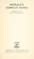 Cover image for Horace's complete works