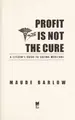 Cover image for Profit is not the cure