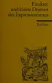Cover image for Einakter und kleine Dramen des Expressionismus.