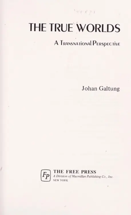 The true worlds: a transnational perspective cover