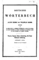 Cover image for Deutsches Wörterbuch