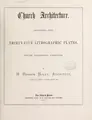 Cover image for Church architecture.