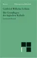 Cover image for Die Grundlagen des logischen Kalküls. Lateinisch - Deutsch.