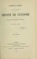Cover image for Cartulaire de l'abbaye cardinale de la Trinité de Vendôme: publié sous les ...