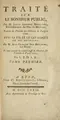 Cover image for Traité sur le bonheur public
