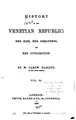 Cover image for History of the Venetian republic