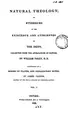 Cover image for Natural theology; or, Evidences of the existence and attributes of the Deity, illustr. by plates ...