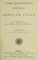 Cover image for Moral and popular tales