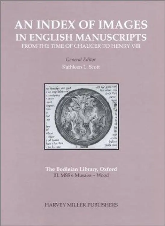 An index of images in English manuscripts from the time of Chaucer to Henry VIII, c. 1380-c. 1509. cover
