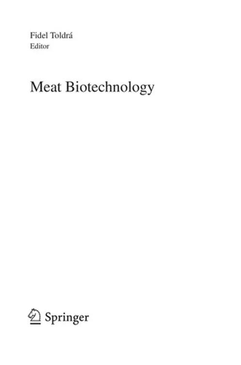 Meat biotechnology cover