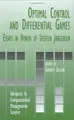 Cover image for Optimal Control and Differential Games