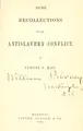 Cover image for Some recollections of our antislavery conflict.