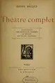 Cover image for Théâtre complet