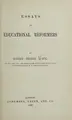 Cover image for Essays on educational reformers.
