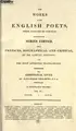 Cover image for The works of the English poets, from Chaucer to Cowper