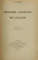 Cover image for Histoire ancienne de l'église