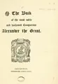 Cover image for The Buik of the Most Noble and Vailzeand Conquerour Alexander the Great. [In verse