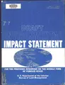 Cover image for Draft environmental impact statement for the proposed reservoir on the Middle Fork of the Powder River