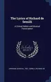 Cover image for Lyrics of Richard de Semilli