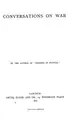 Cover image for Conversations on war and general culture