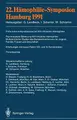 Cover image for 22. Hämophilie-Symposion Hamburg 1991 : Verhandlungsberichte