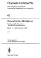 Cover image for Geometrisches Modellieren