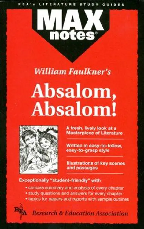 William Faulkner's Absalom, Absalom! cover
