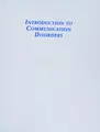 Cover image for Introduction to Communication Disorders