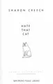 Cover image for Hate that cat