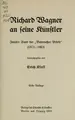 Cover image for Richard Wagner an seine Künstler