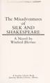 Cover image for The misadventures of Silk and Shakespeare