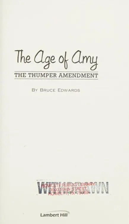 The Thumper Amendment cover