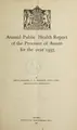 Cover image for Annual sanitary report of the Province of Assam