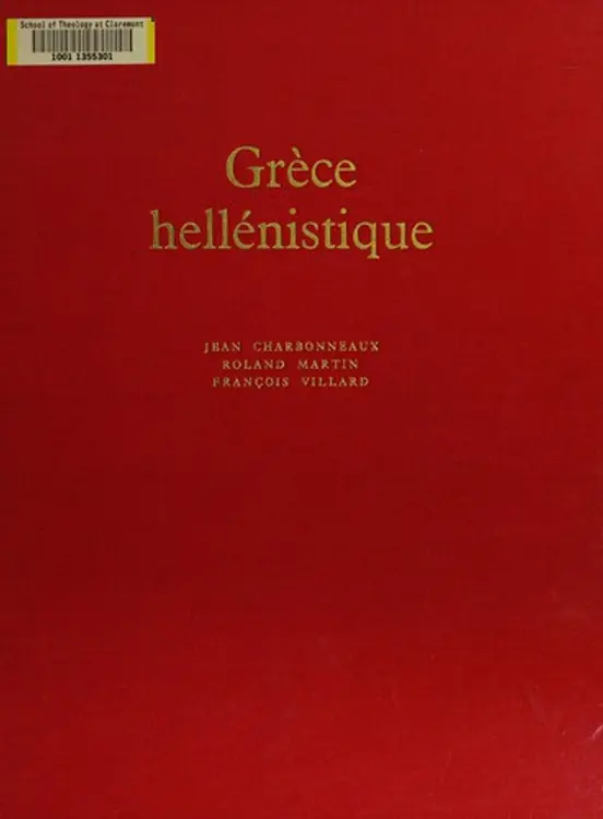 Grèce hellénistique (330-50 avant J.-C.) cover