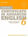Cover image for Cambridge Certificate in Advanced English 6 Student's Book