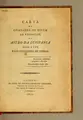 Cover image for Carta do compadre de Belém ao redactor do Astro da Lusitania