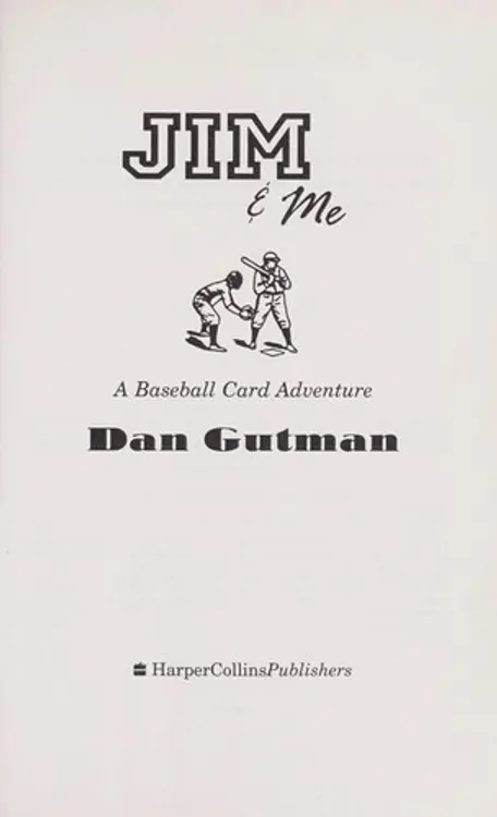 Jim & me: a baseball card adventure cover