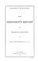 Cover image for The President's Report to the Board of Regents for the Academic Year ...: Financial Statement ...
