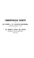 Cover image for Correspondance secrete entre le comte A.W. Kaunitz-Rietberg, ambassadeur impérial à Paris et le ...
