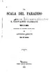 Cover image for La scala del paradiso Testo di lingua corretto su antichi code MSS.