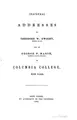 Cover image for Inaugural addresses of Theodore W. Dwight